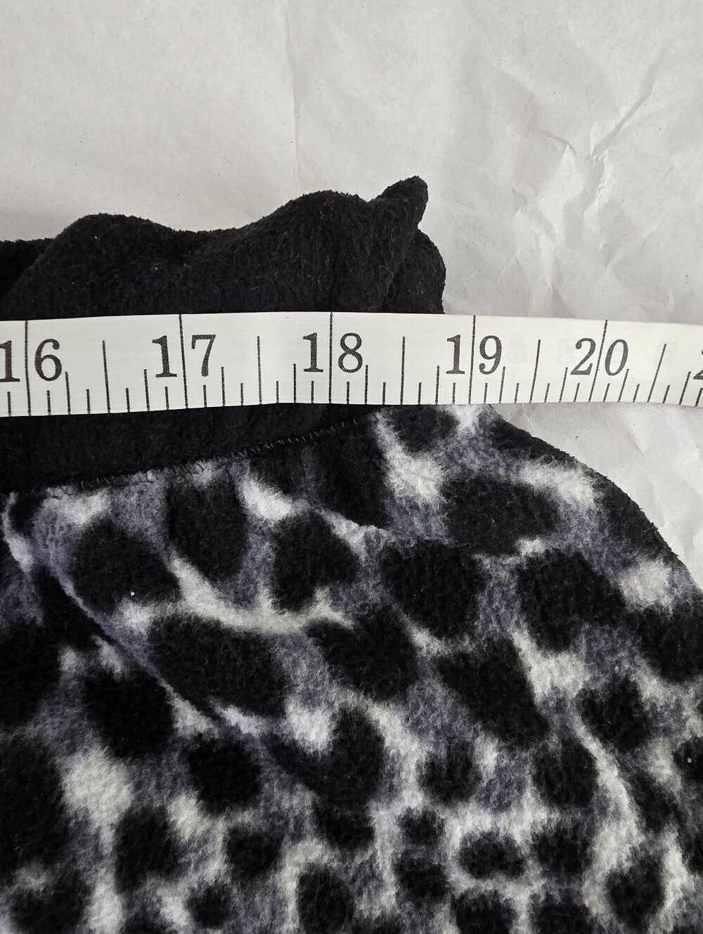 Cuddl Duds Fleece Lounge Pants XL Black White Leopard Heart Print Joggers - Picture 5 of 9